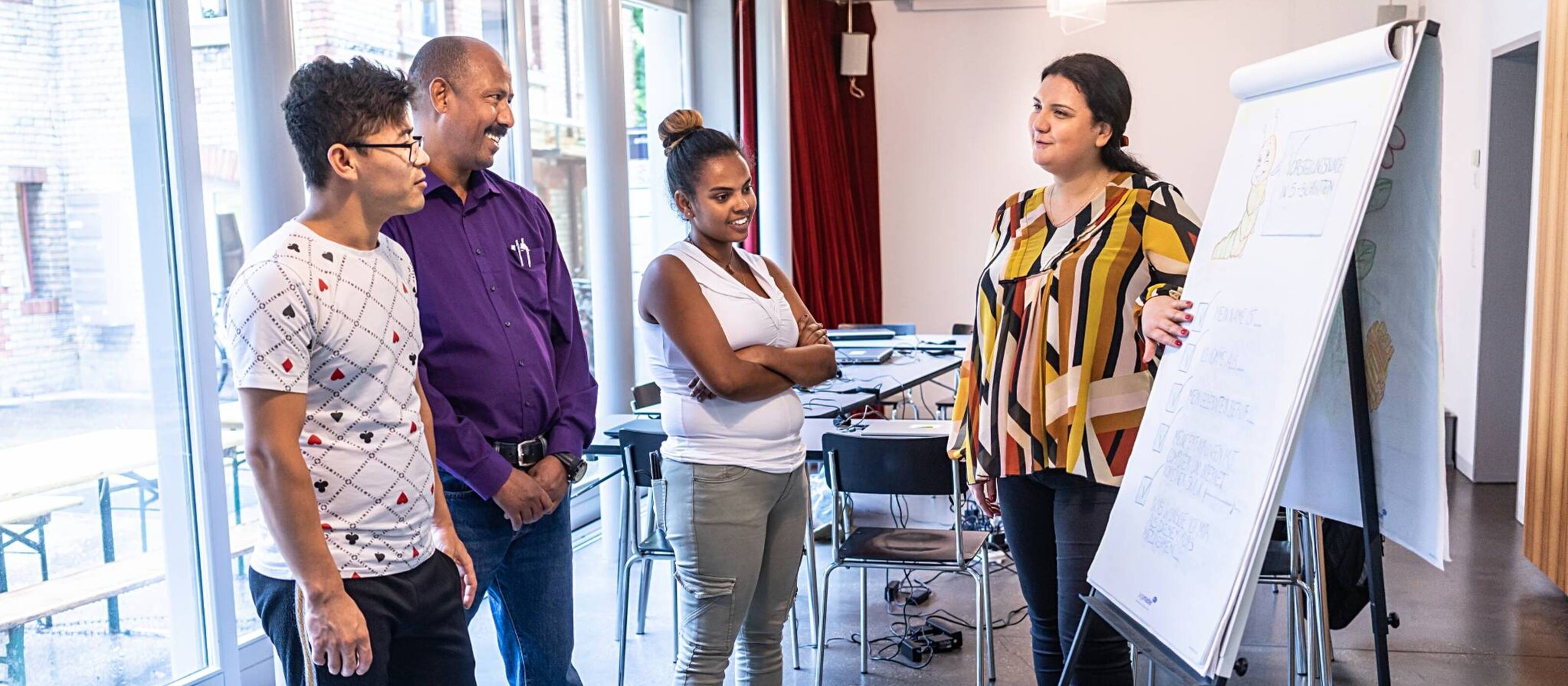 Doing voluntary work at Caritas Switzerland